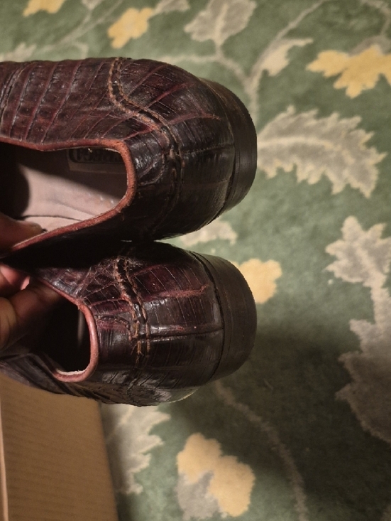 Strada Croc-Embossed Penny Loafers - Dark Brown main image 4